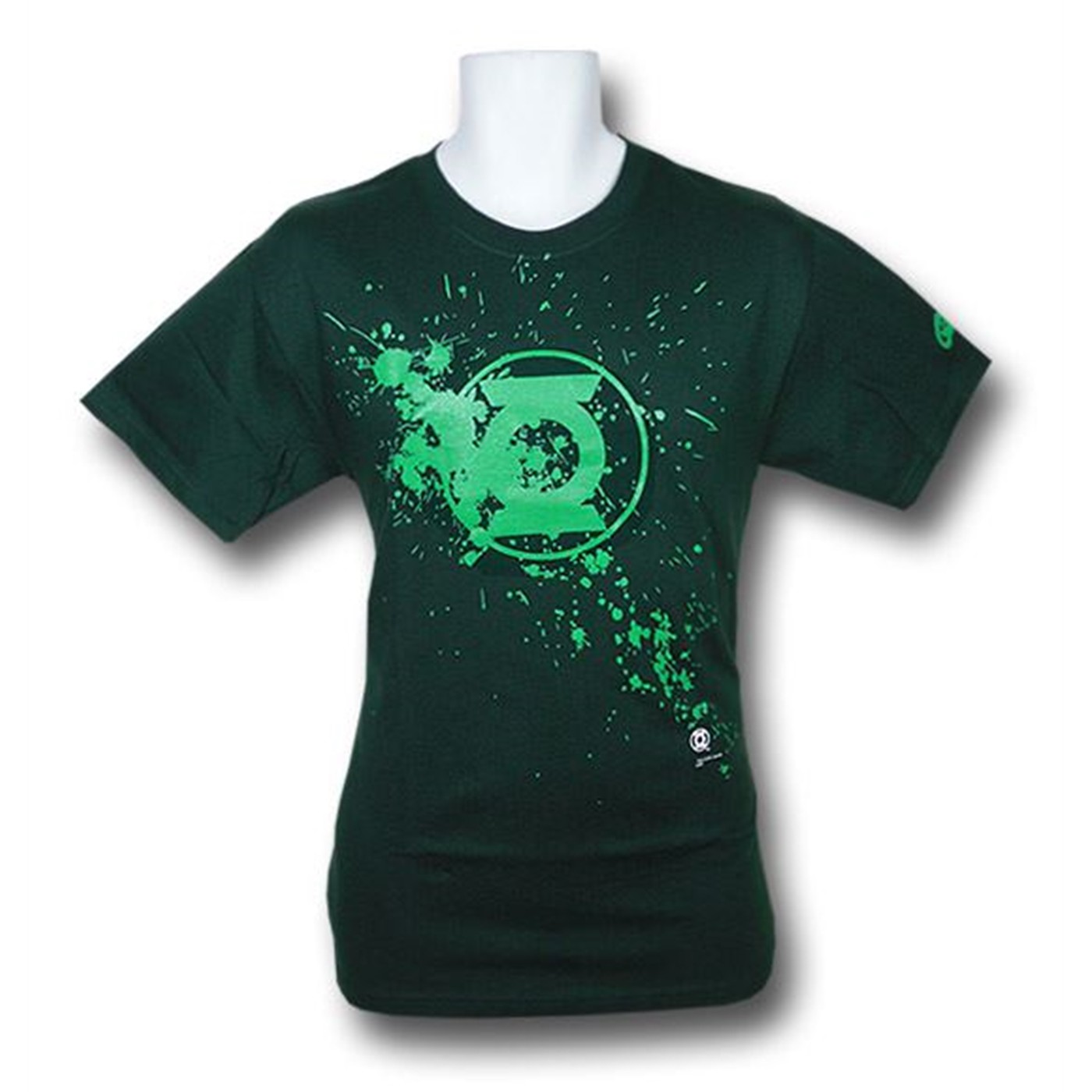 Green Lantern Splatter Symbol T-Shirt, Green