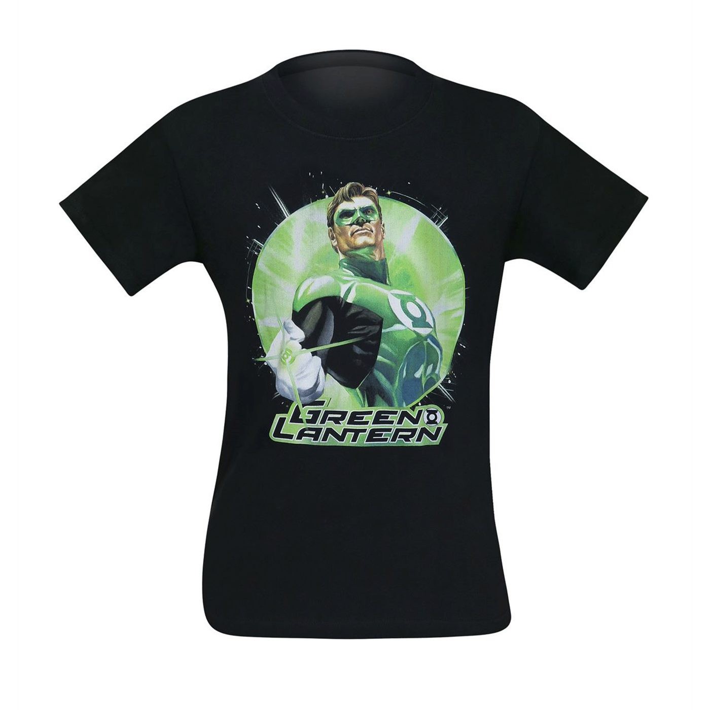Green Lantern Static Men's T-Shirt, Black