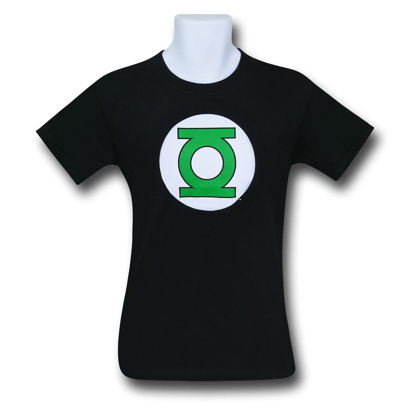 Green Lantern Symbol Black T-Shirt, Black