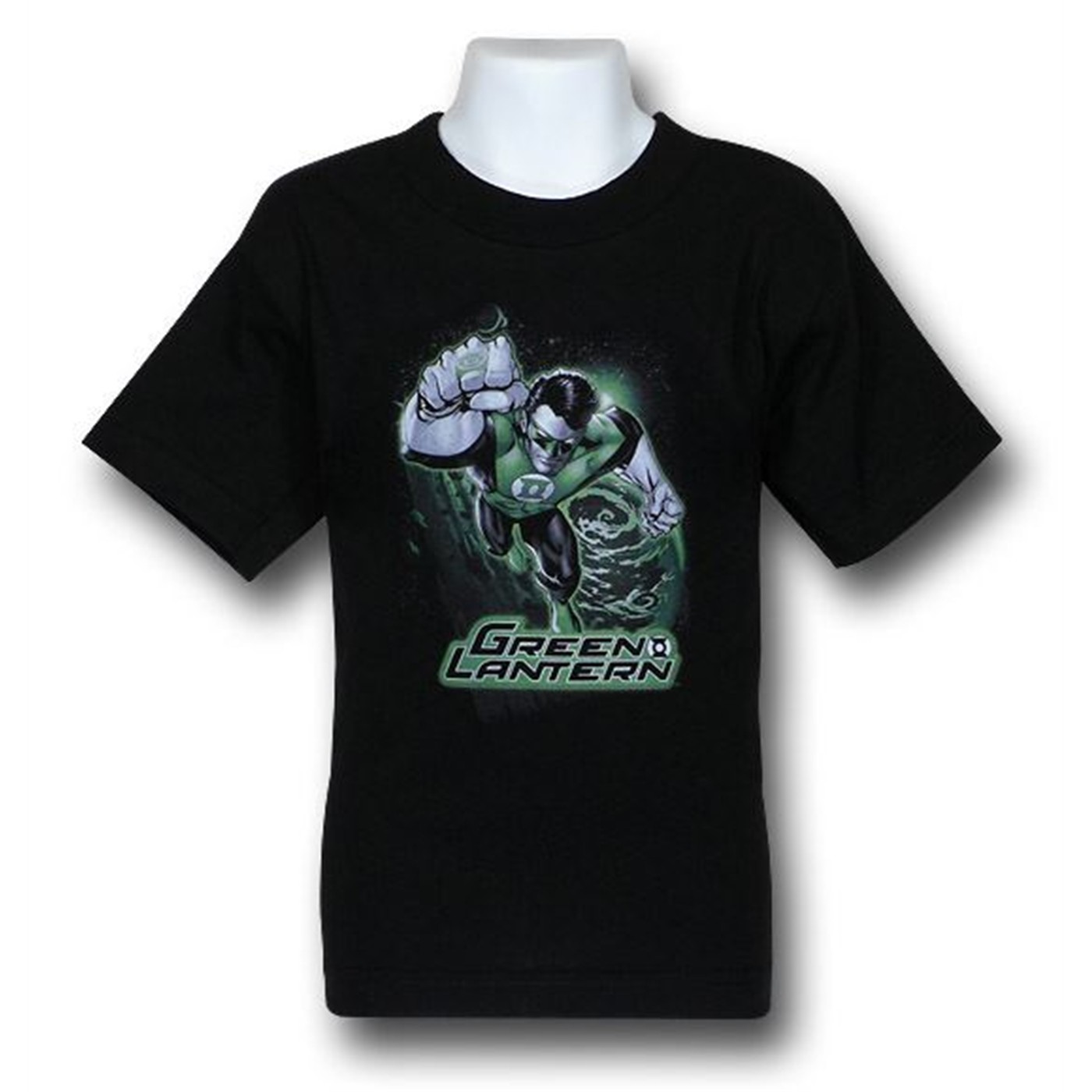 Green Lantern Green Fist Kids T-Shirt, Black