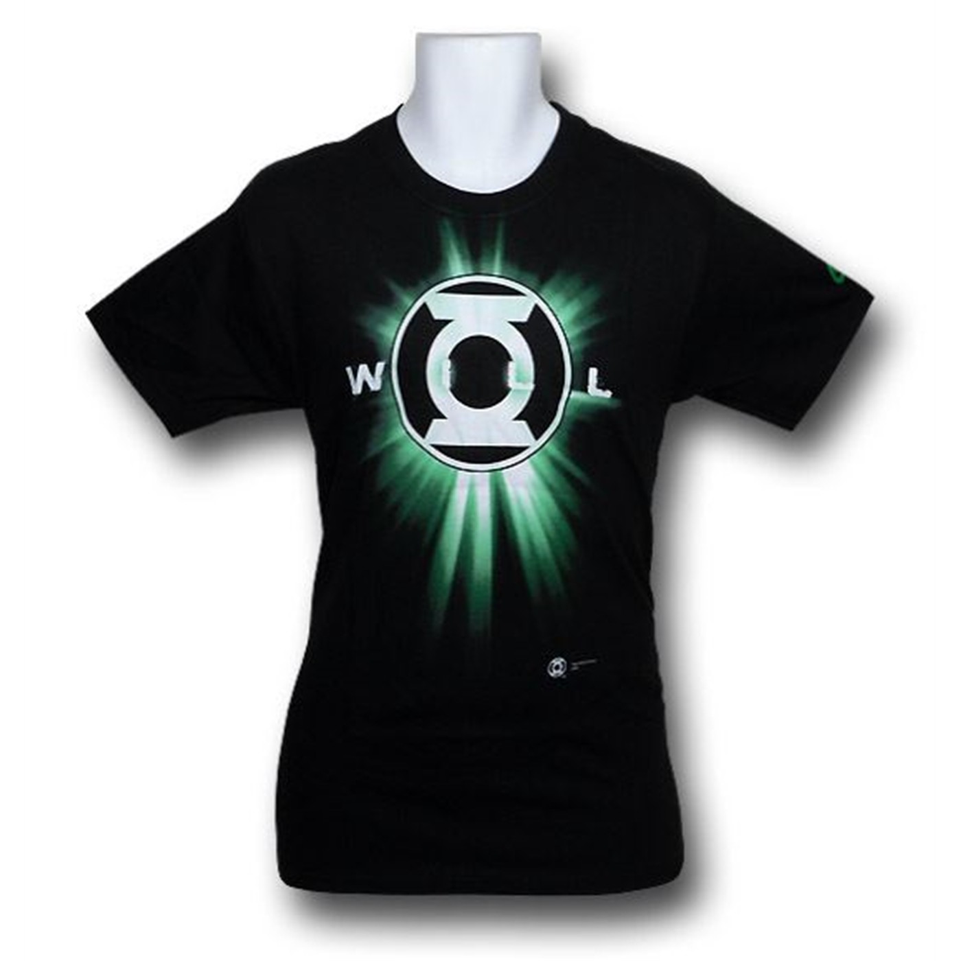 Green Lantern Will Symbol T-Shirt, Black