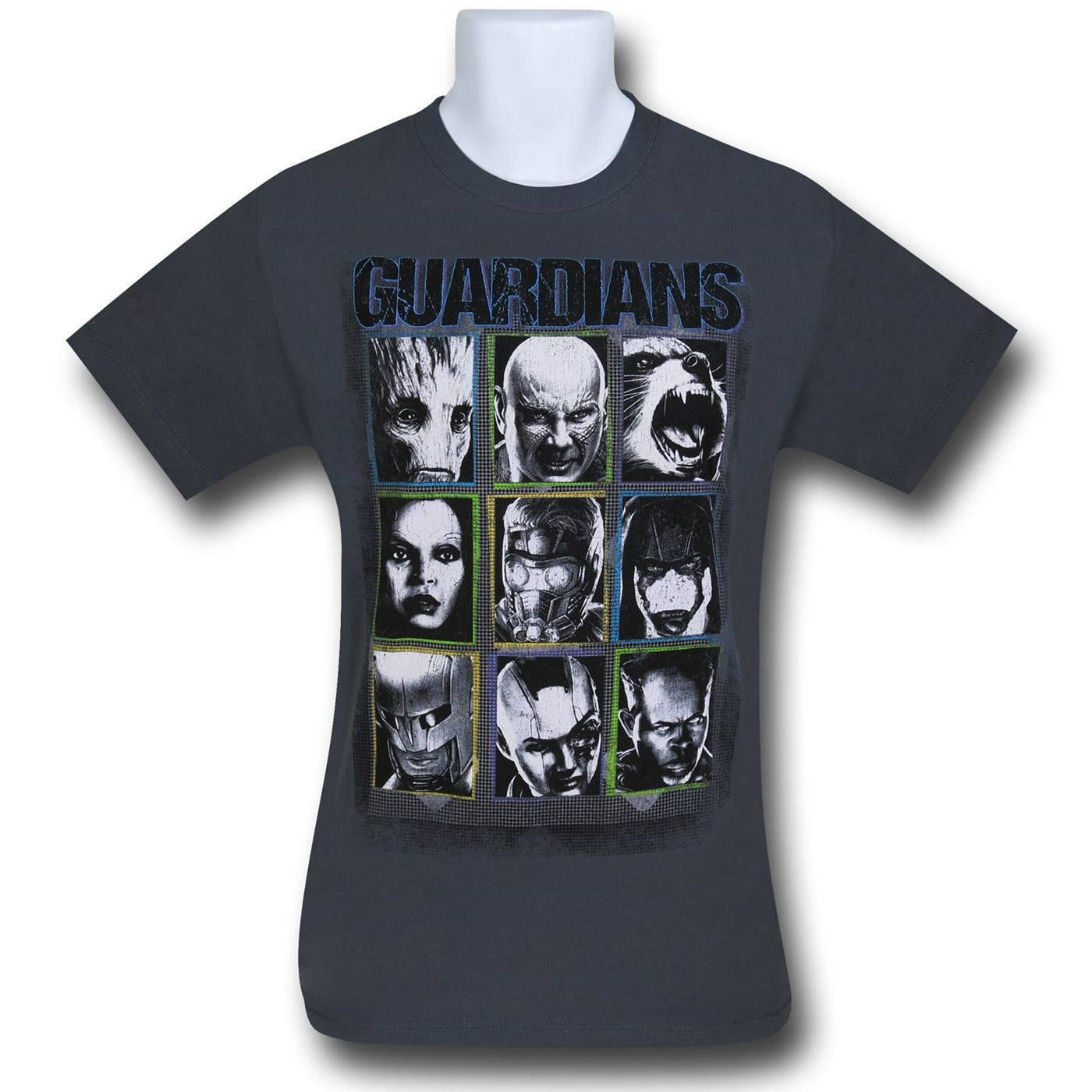 Guardians of the Galaxy Faces Kids T-Shirt, Grey
