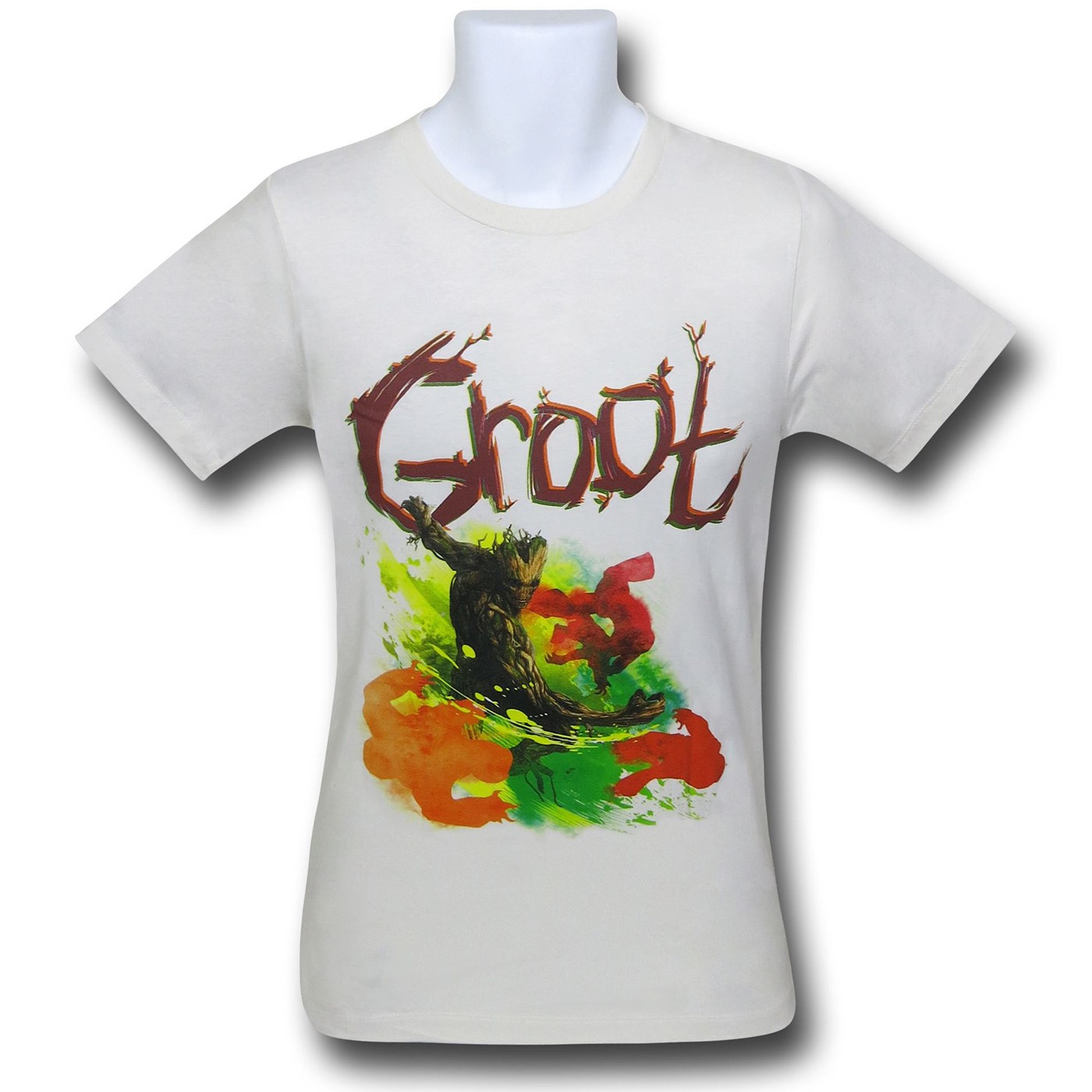 GOTG Groot on Cream 30 Single T-Shirt, White