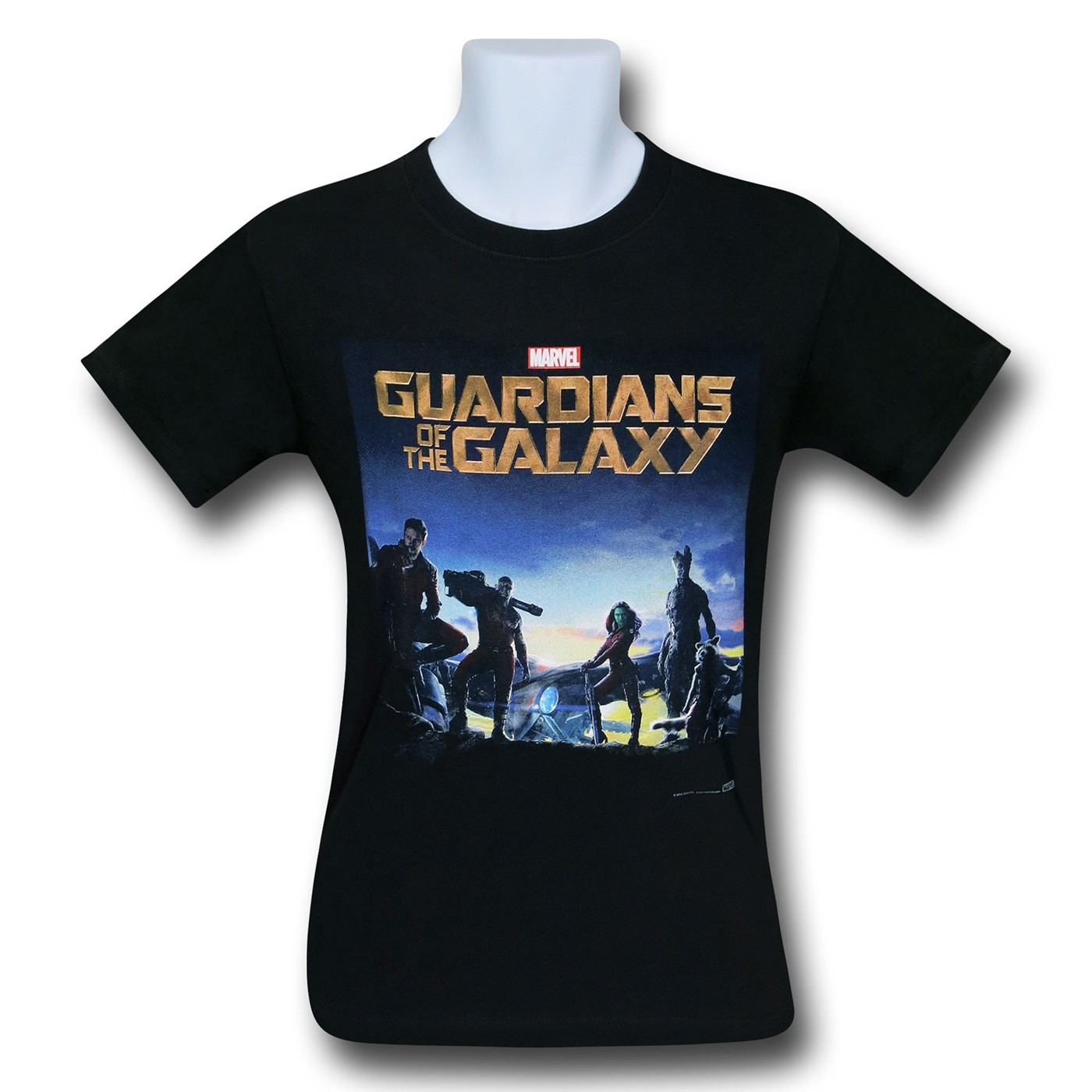 Guardians of the Galaxy Movie Poster T-Shirt, Black