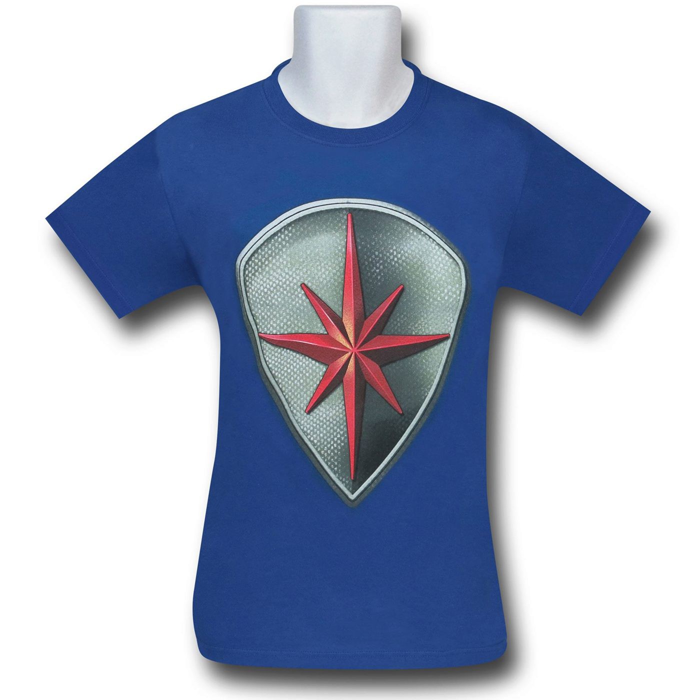 Guardians Nova Shield on Cyan 30 Single T-Shirt, Blue