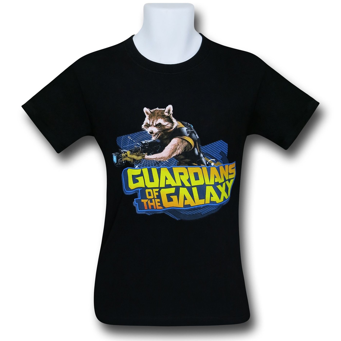 Guardians Logo w/Rocket 30 Single T-Shirt, Black