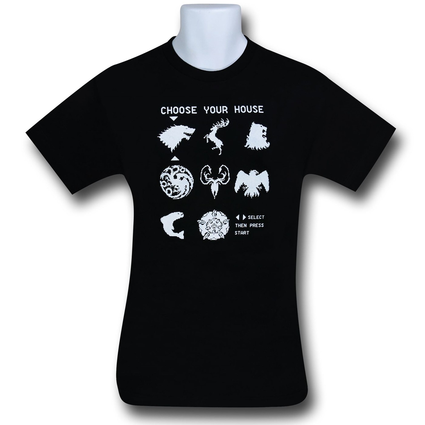 Choose Your House T-Shirt, Black