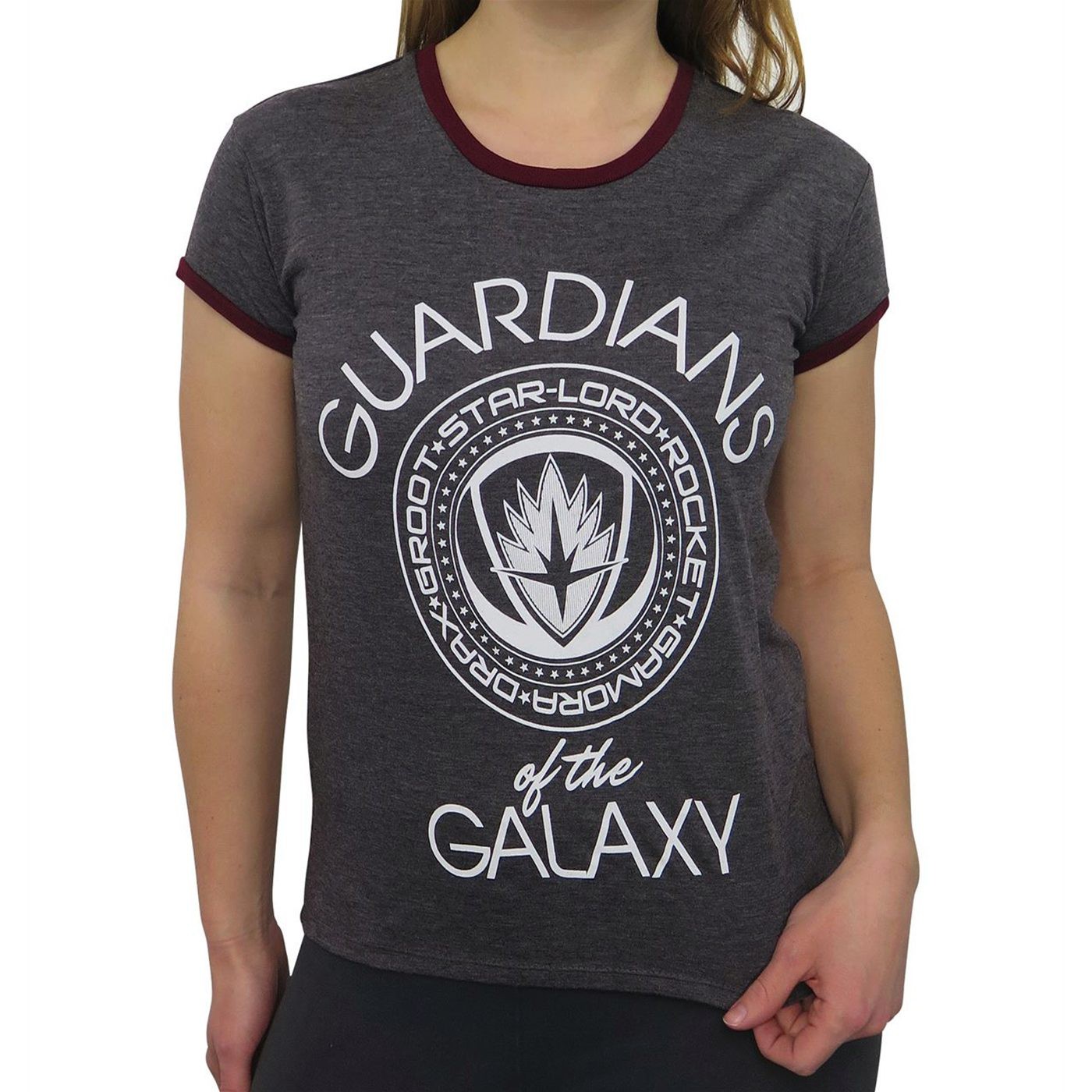 GOTG Vol. 2 Guardians Crest Women's T-Shirt, Grey