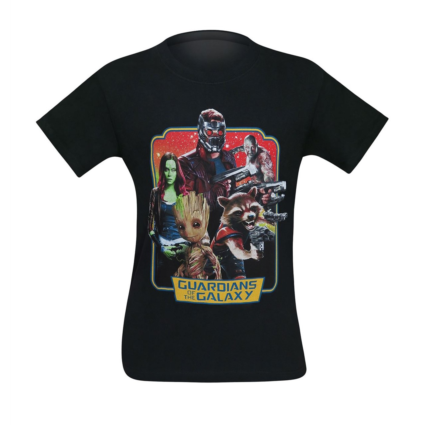 GOTG Vol. 2 Group Shot Men's T-Shirt, Black