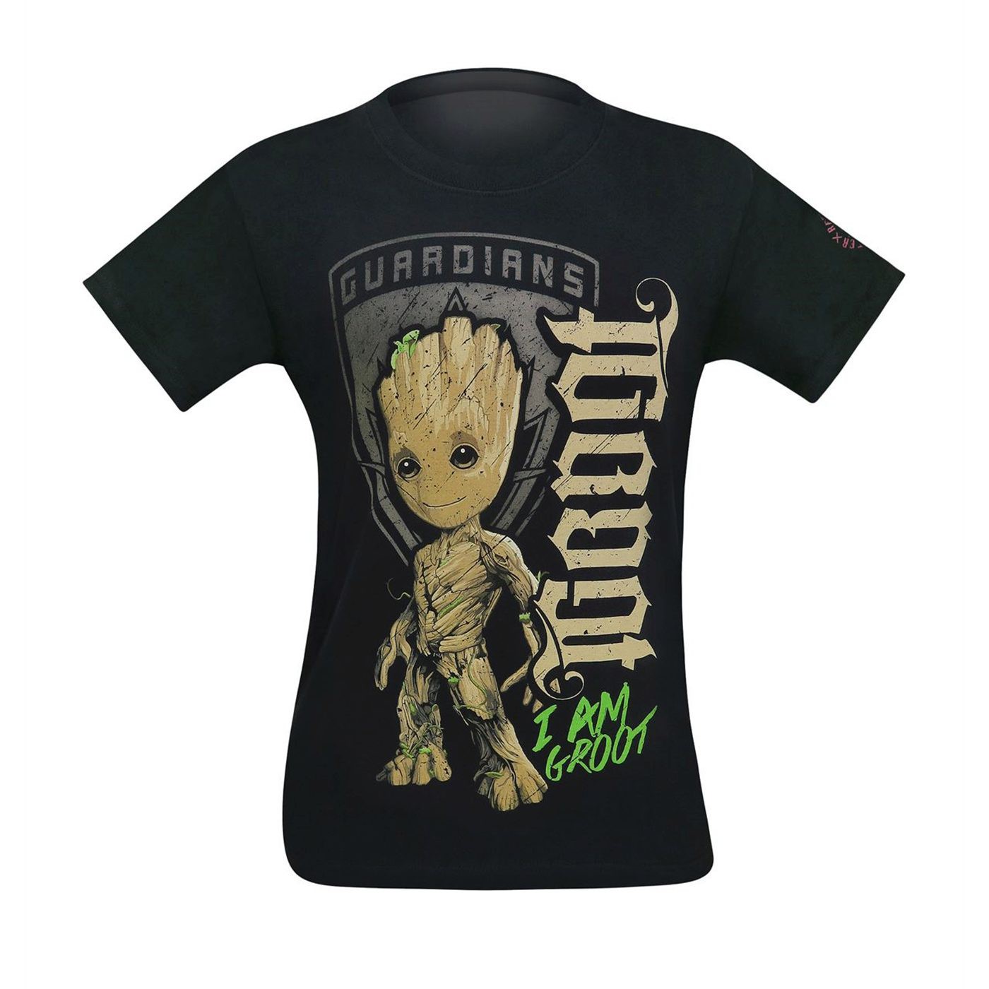 GOTG Baby Groot Ambigram Men's T-Shirt, Black
