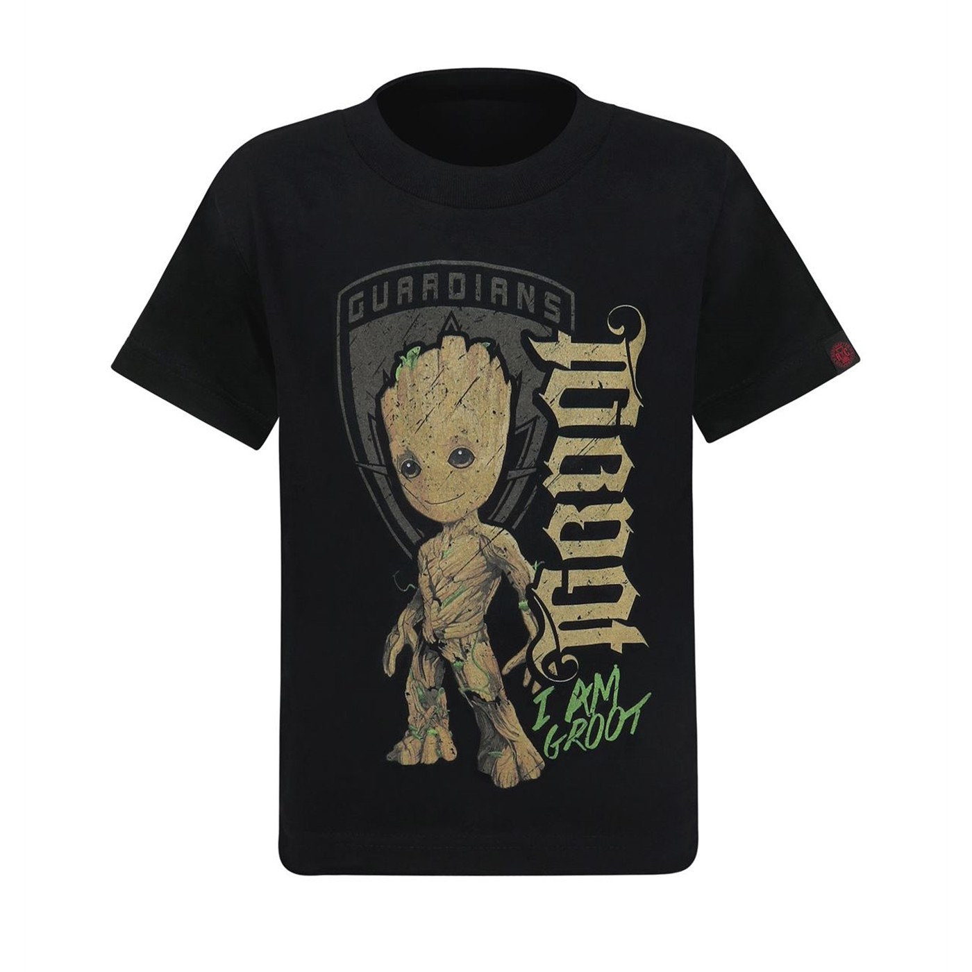 GOTG Baby Groot Ambigram Kid's T-Shirt, Black