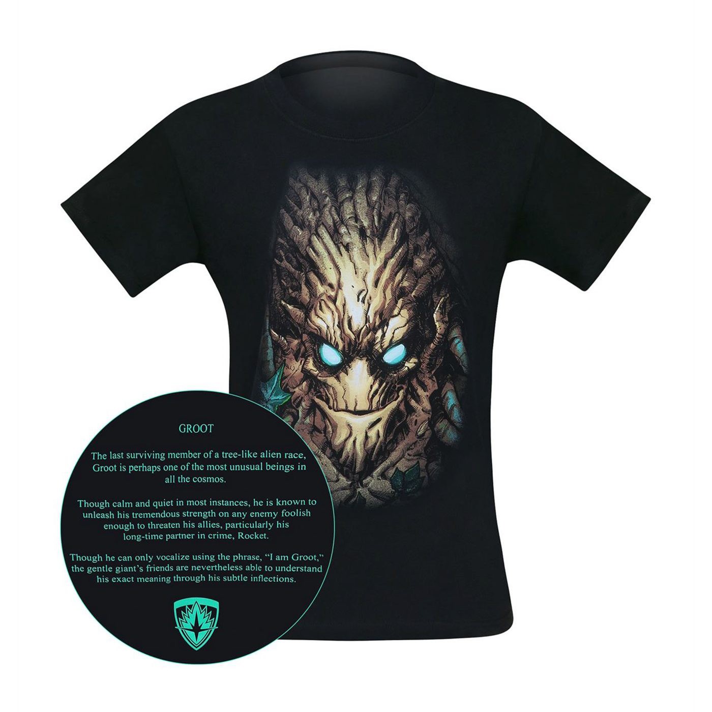 GOTG Groot I Am Bio Men's T-Shirt, Black