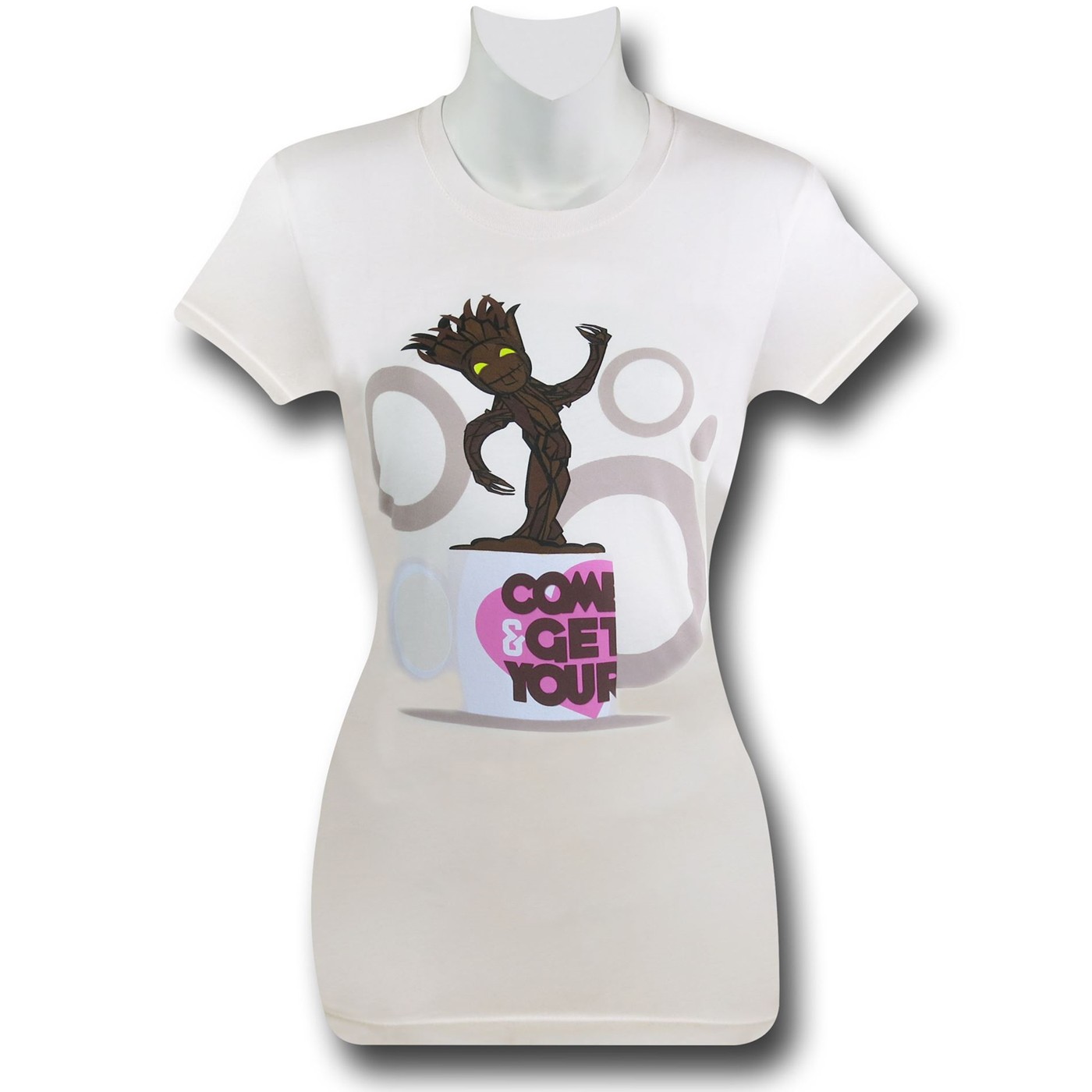 Guardians of the Galaxy Cup of Groot Women's T-Shirt, White