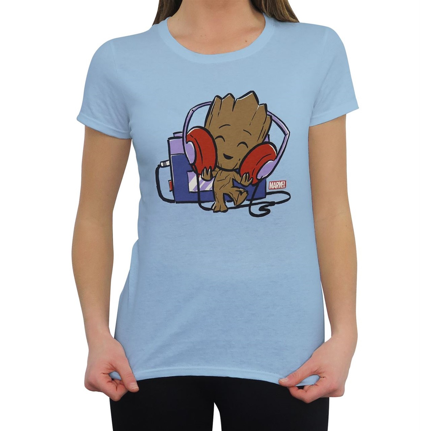 Funko GOTG Groot Super Cute Women's T-Shirt, Blue
