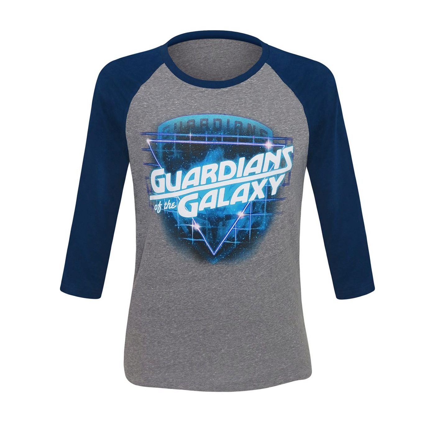 Guardians of the Galaxy Logo Men's Baseball T-Shirt, Grey