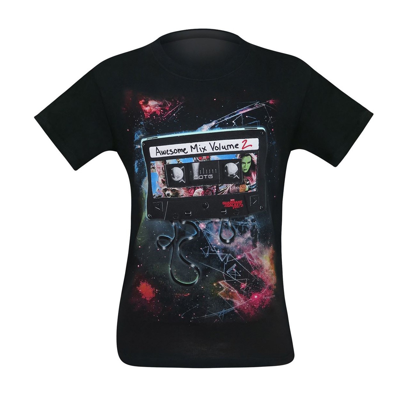 GOTG Group Awesome Mix Tape Vol. 2 Men's T-Shirt, Black