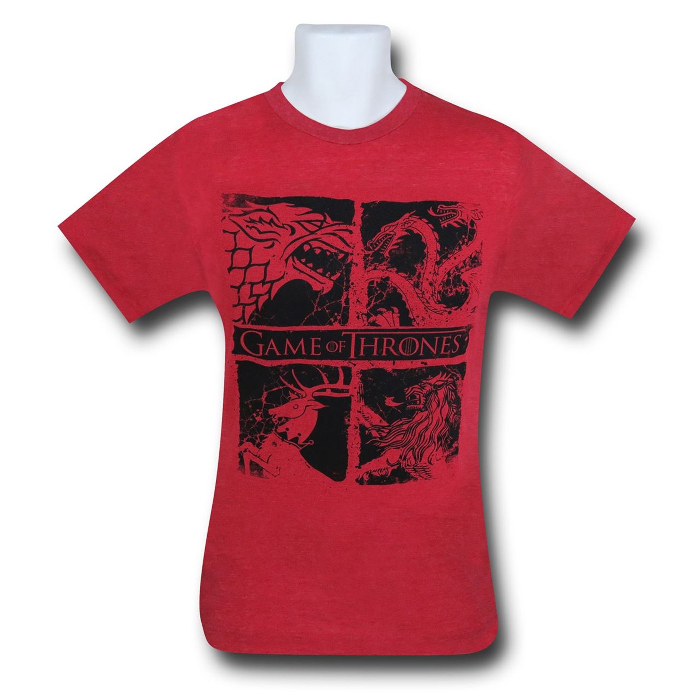Game of Thrones House Animals T-Shirt, Red
