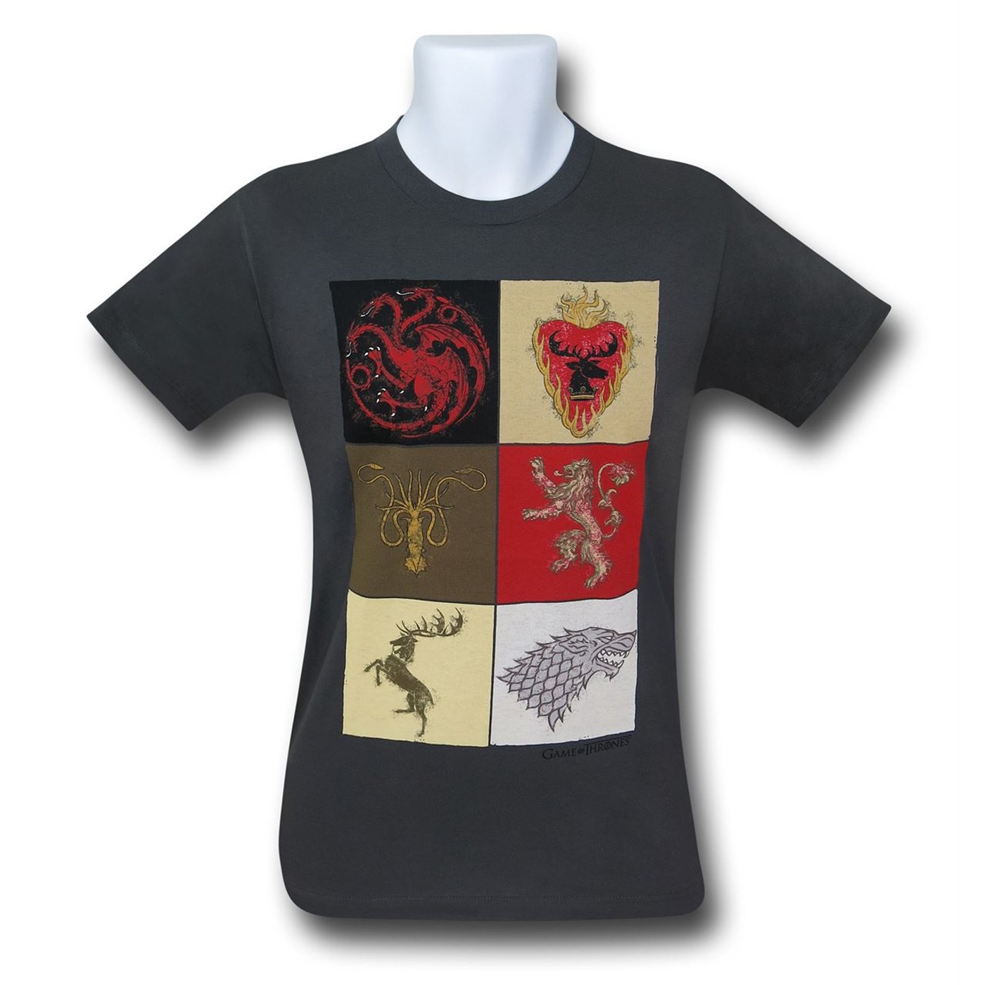 Game of Thrones House Cards T-Shirt, Black