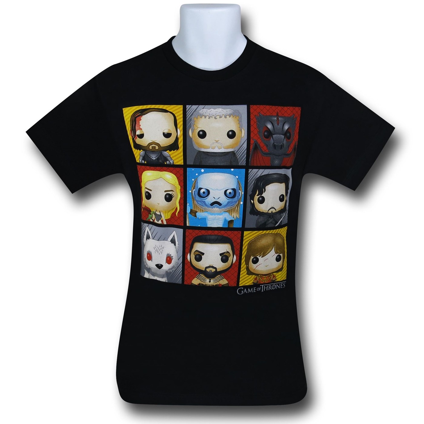 Game of Thrones Pop Art T-Shirt, Black