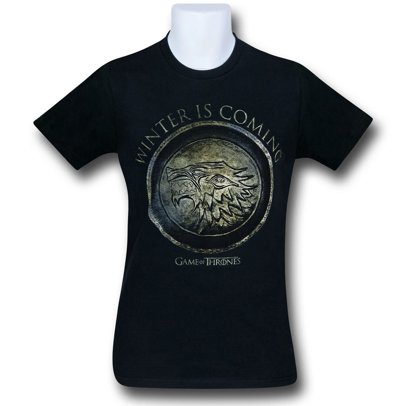 Game of Thrones Winter Is Coming T-Shirt, Black