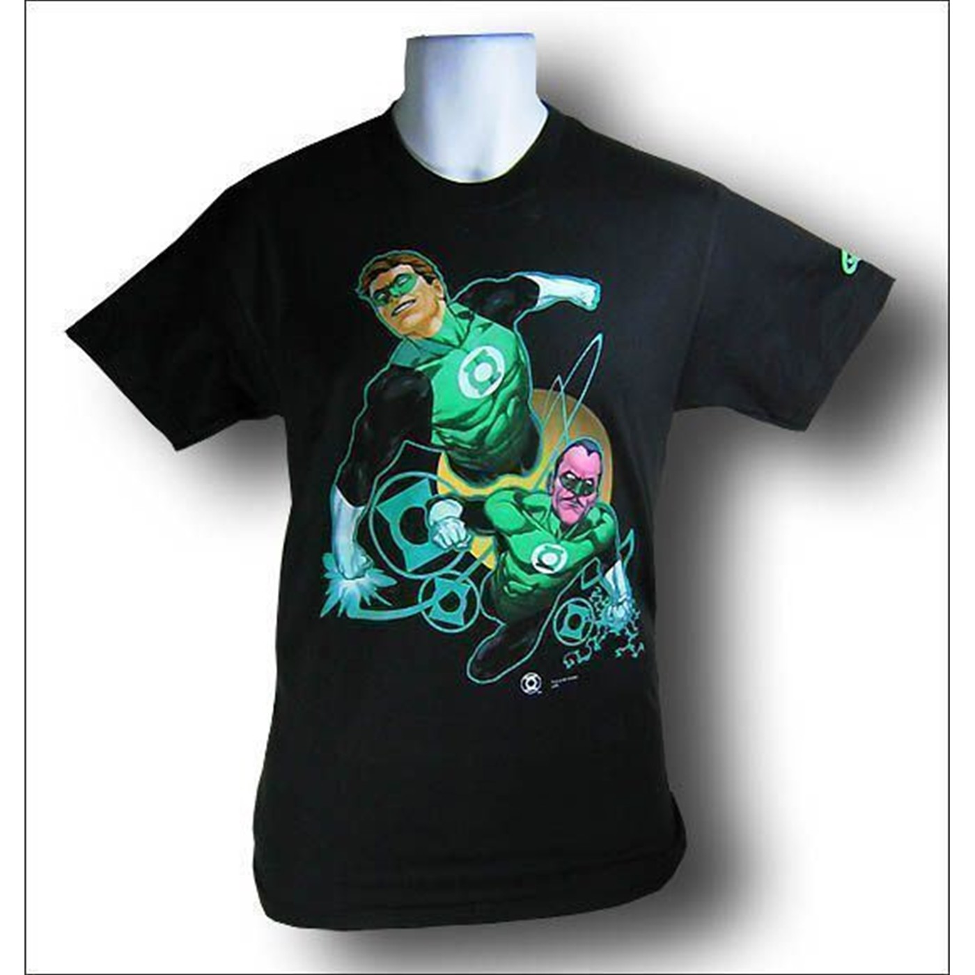 Green Lantern and Sinestro T-Shirt, Black