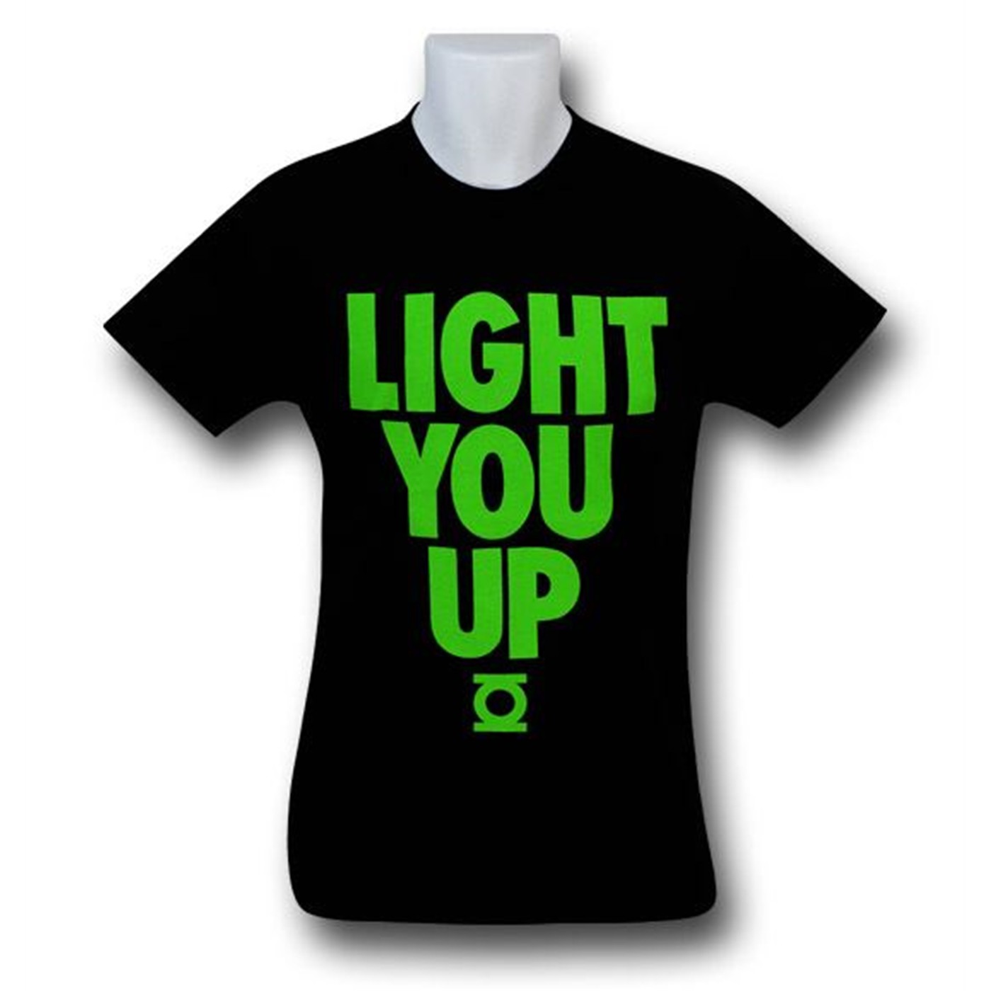 Green Lantern Light You Up T-Shirt, Black