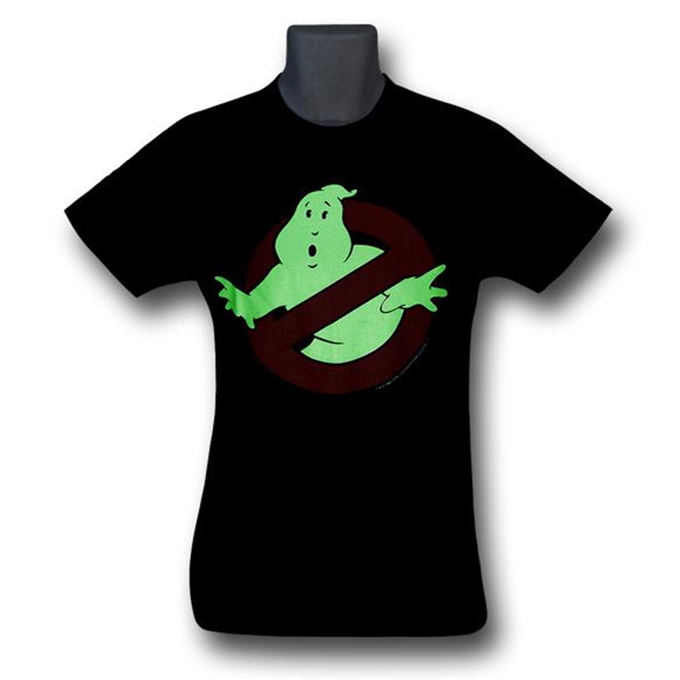 Ghostbusters Glow Logo Black T-Shirt