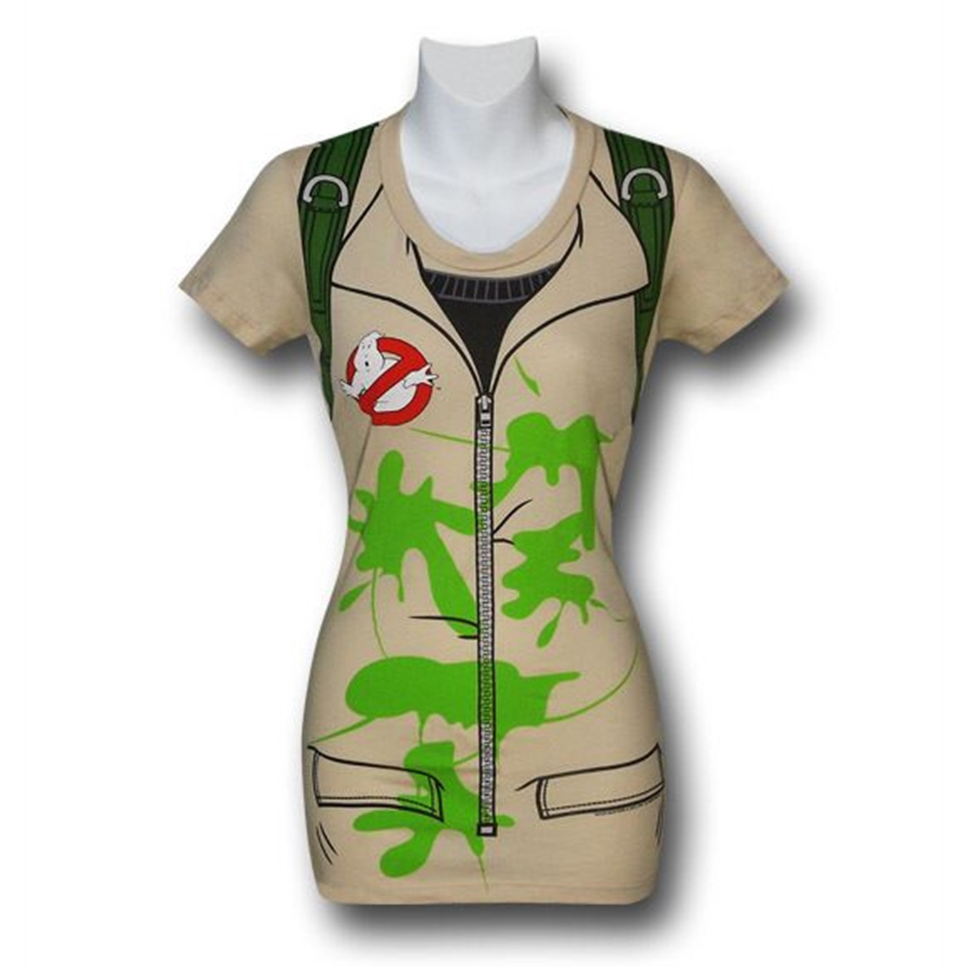 Ghostbusters Juniors Fitteded Costume T-Shirt, Beige