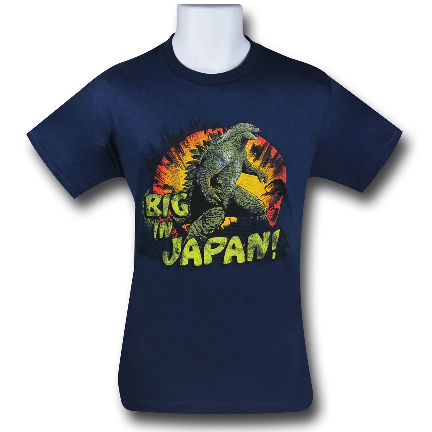 Godzilla Big In Japan T-Shirt, Blue