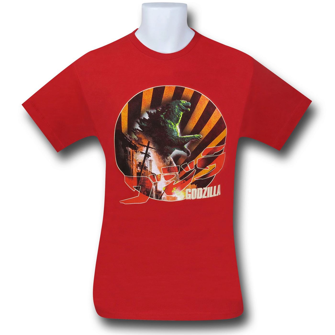 Godzilla Red Sun T-Shirt, Red