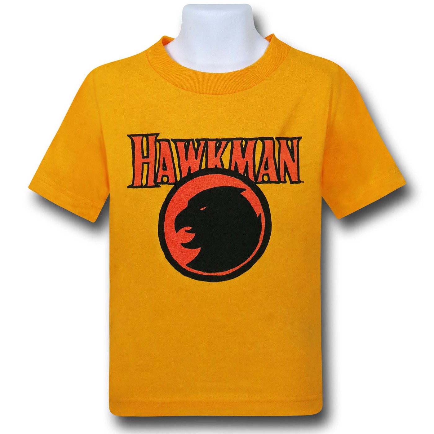 Hawkman Symbol on Gold Kids T-Shirt
