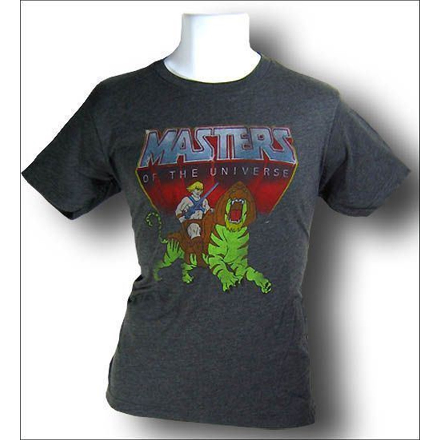 He-Man Battlecat Faded T-Shirt
