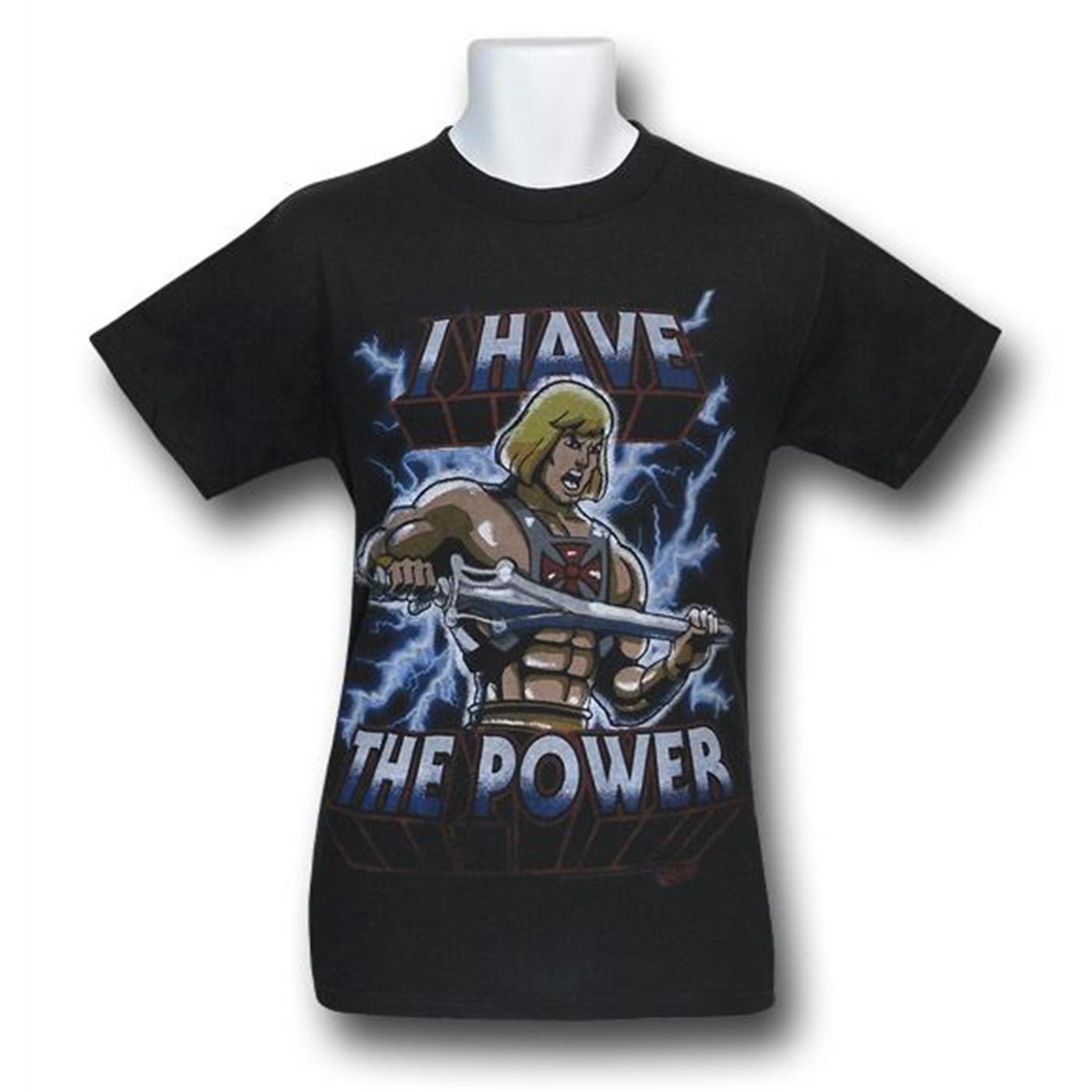 He-Man 'I Have The Power' Electric T-Shirt, Black