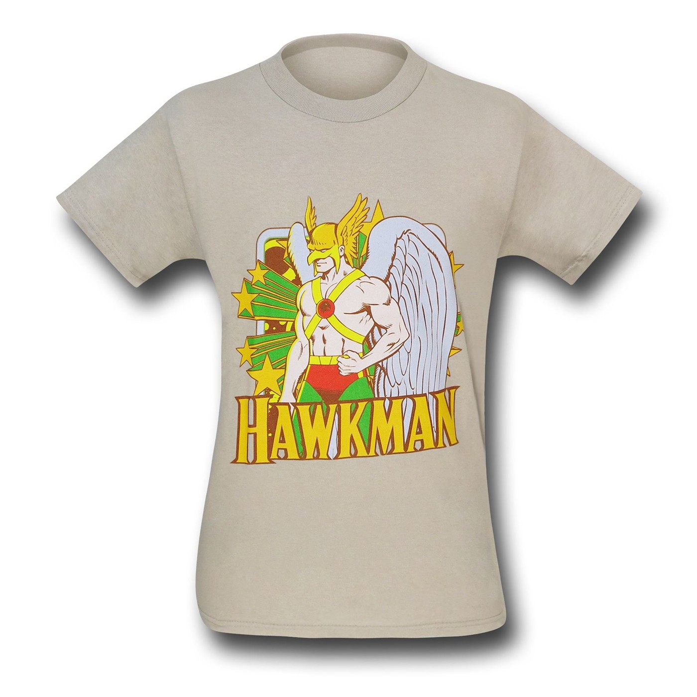 Hawkman Stars Tan T-Shirt, Beige