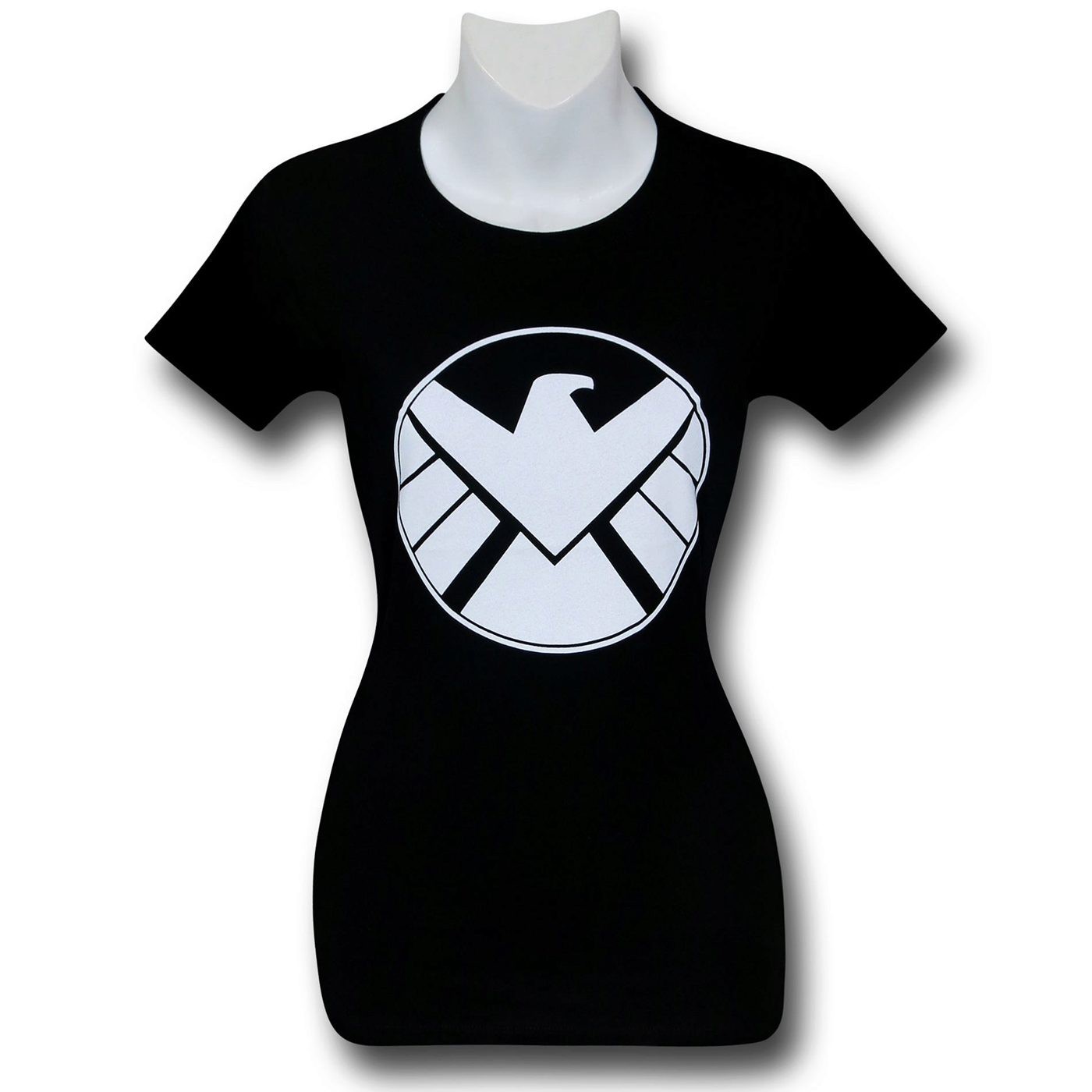SHIELD Symbol Women's Black T-Shirt, Black