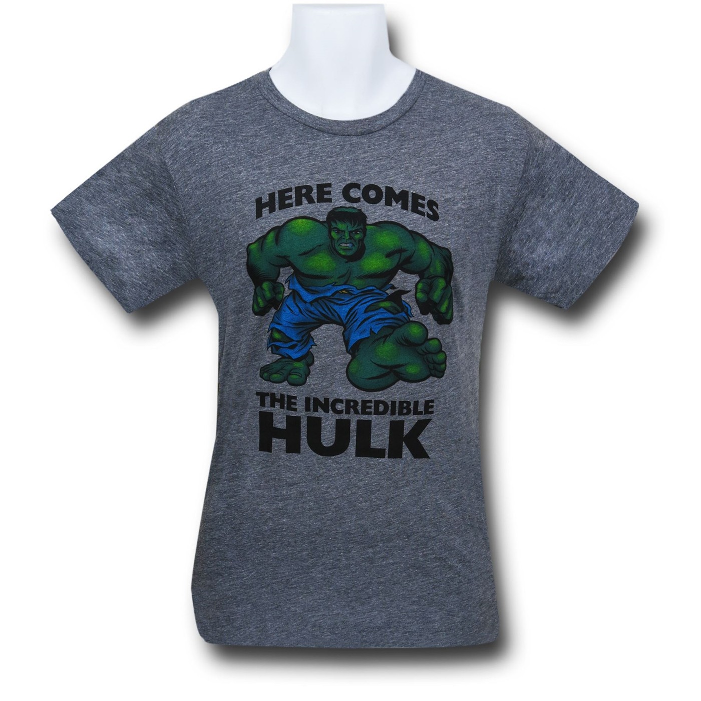 Hulk Double-Sided Heather Tri-Blend T-Shirt, Grey
