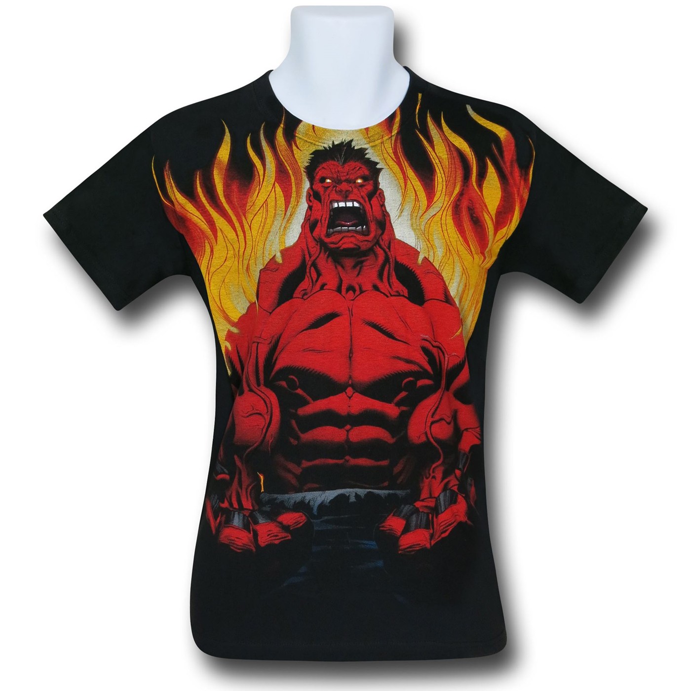Red Hulk Rage 30 Single T-Shirt, Black