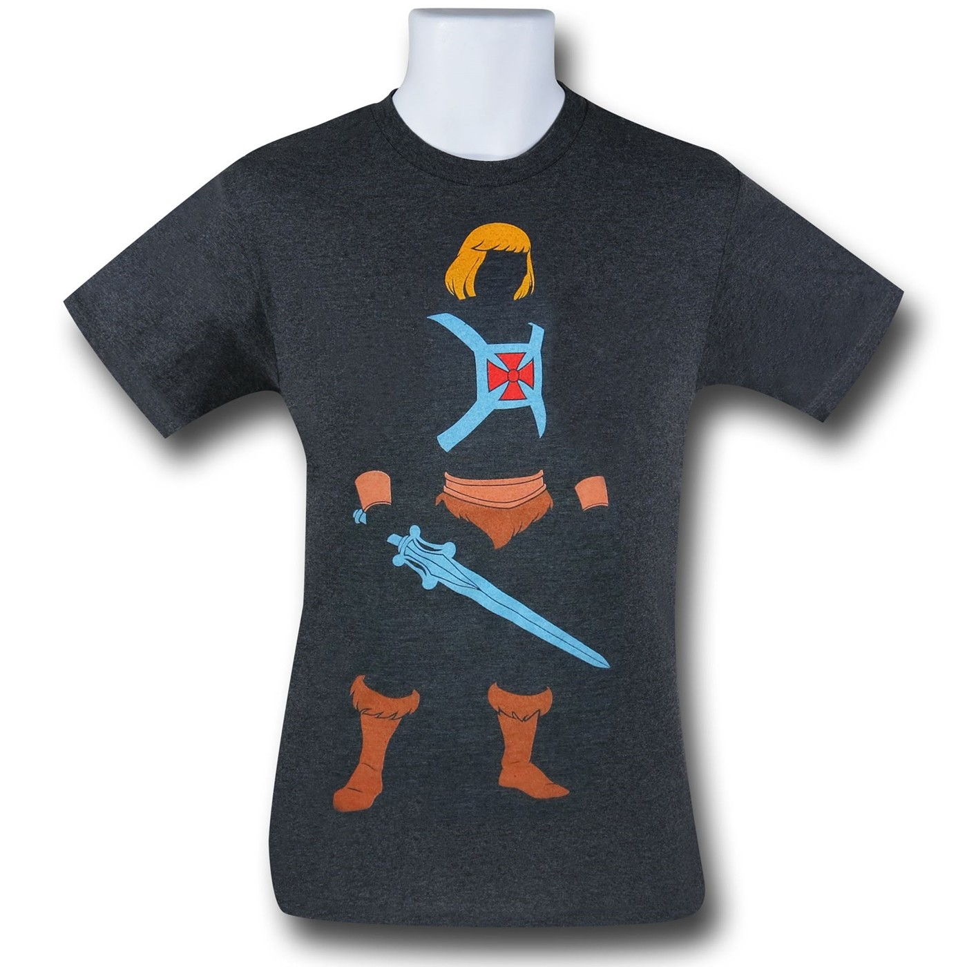 He-Man Minimal Man 30 Single T-Shirt, Grey