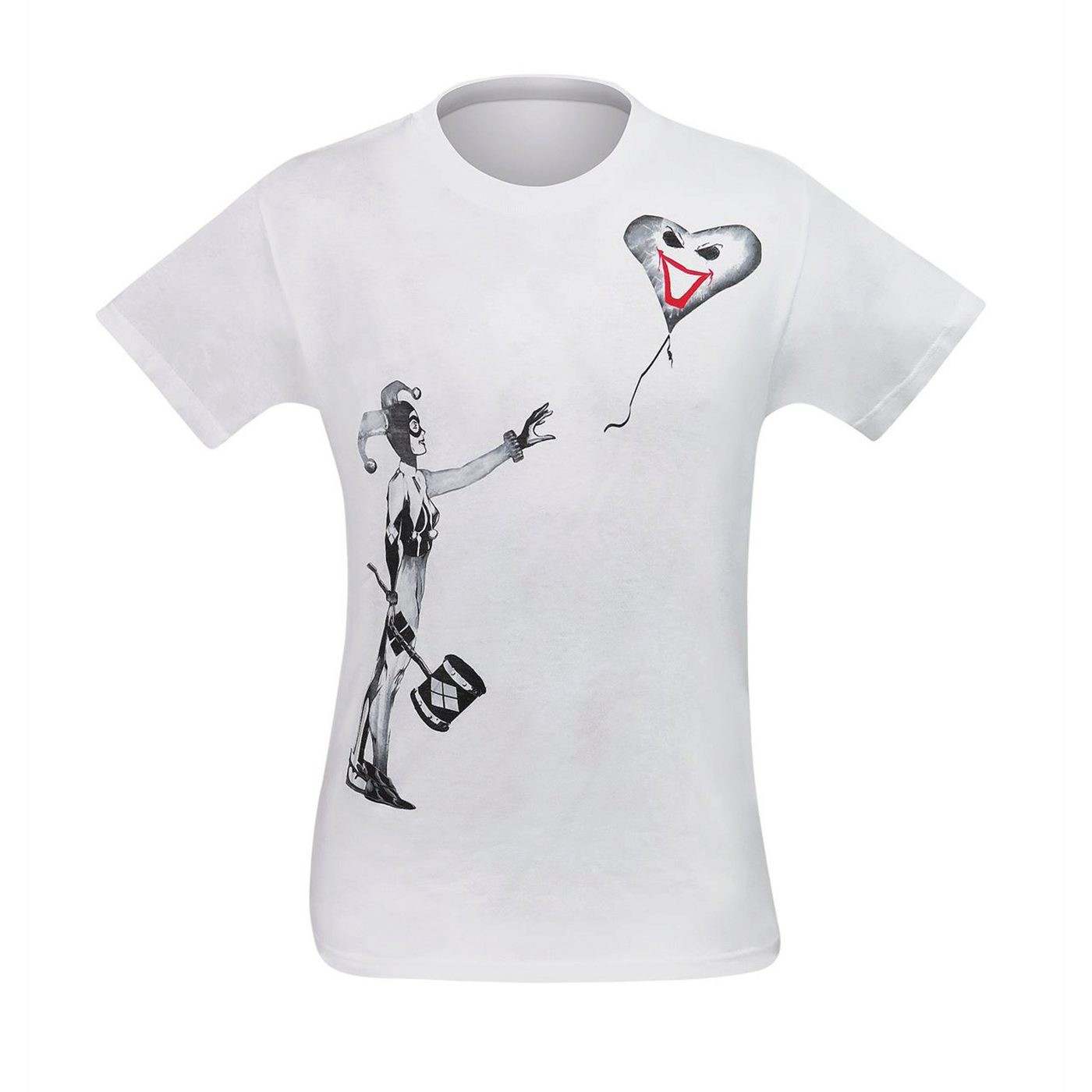 Harley Quinn Balloon Stencil Mens T Shirt 6588