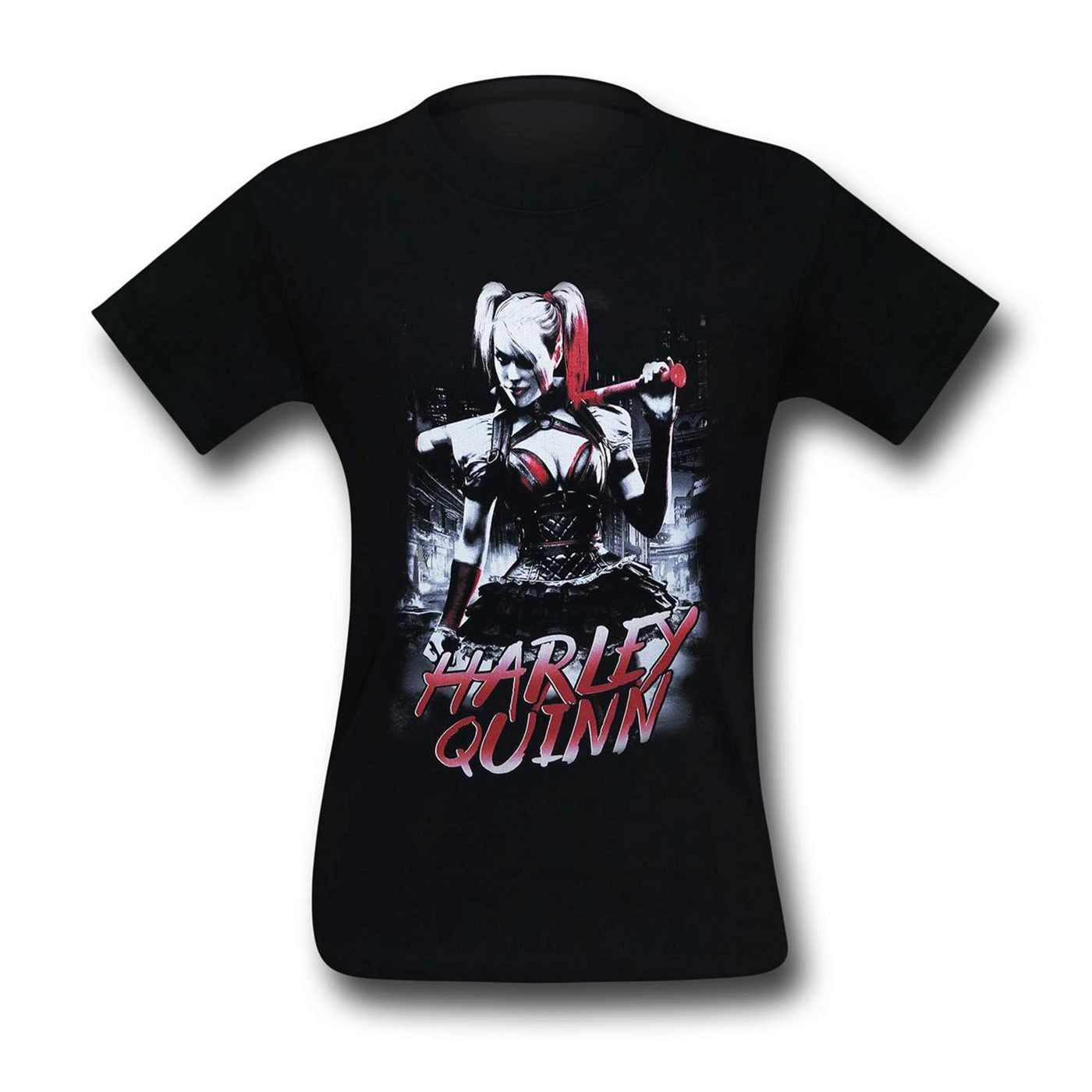Harley Quinn Batter Up T-Shirt, Black