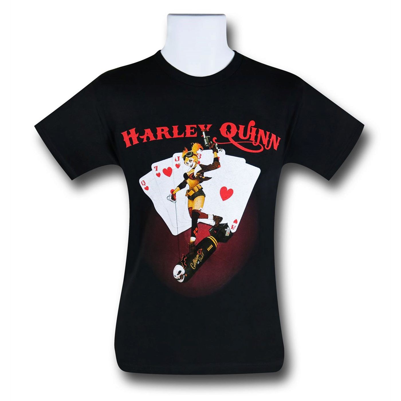 Harley Quinn Bomb Bombshell T-Shirt, Black