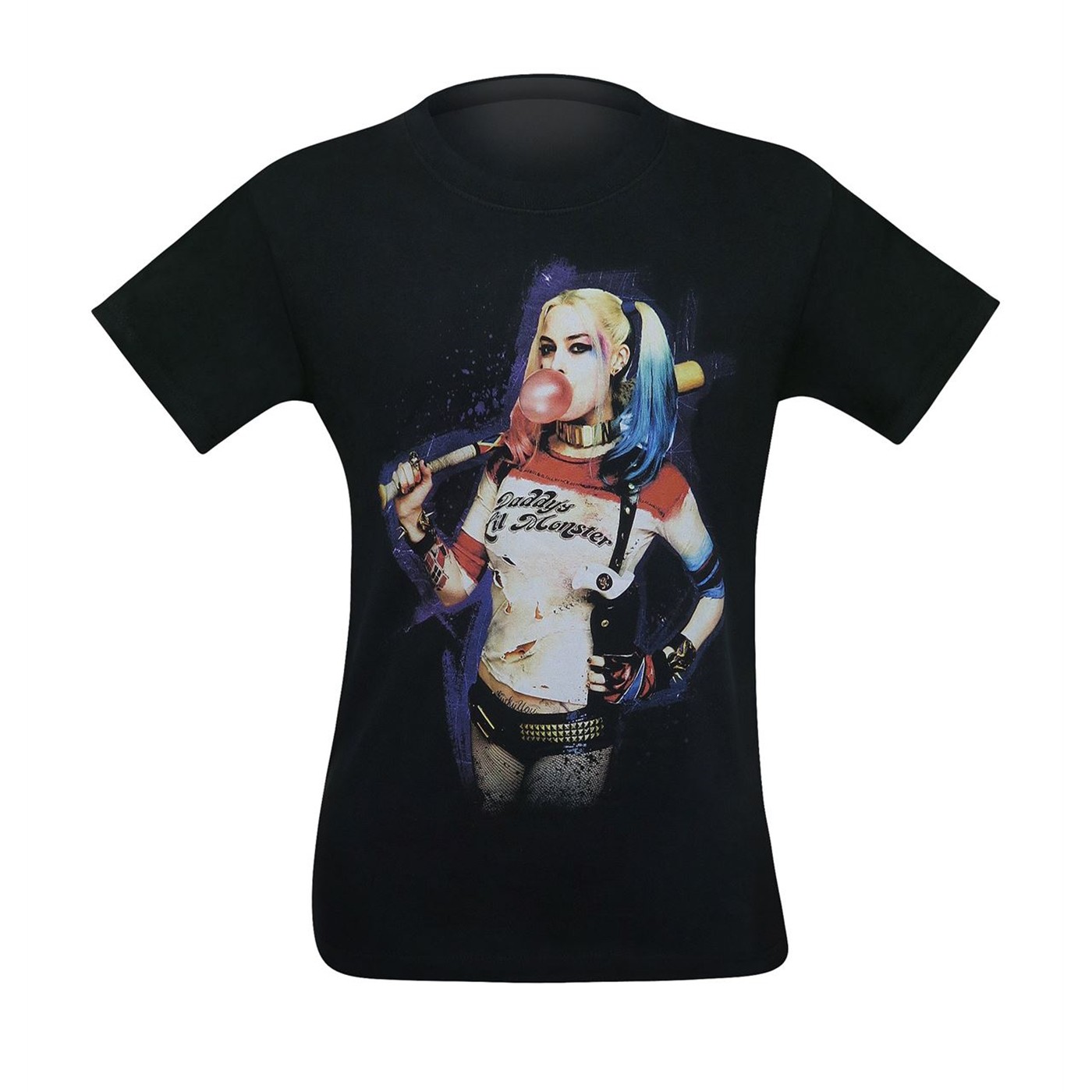 Harley Quinn Suicide Squad Bubble Men's T-Shirt, Black