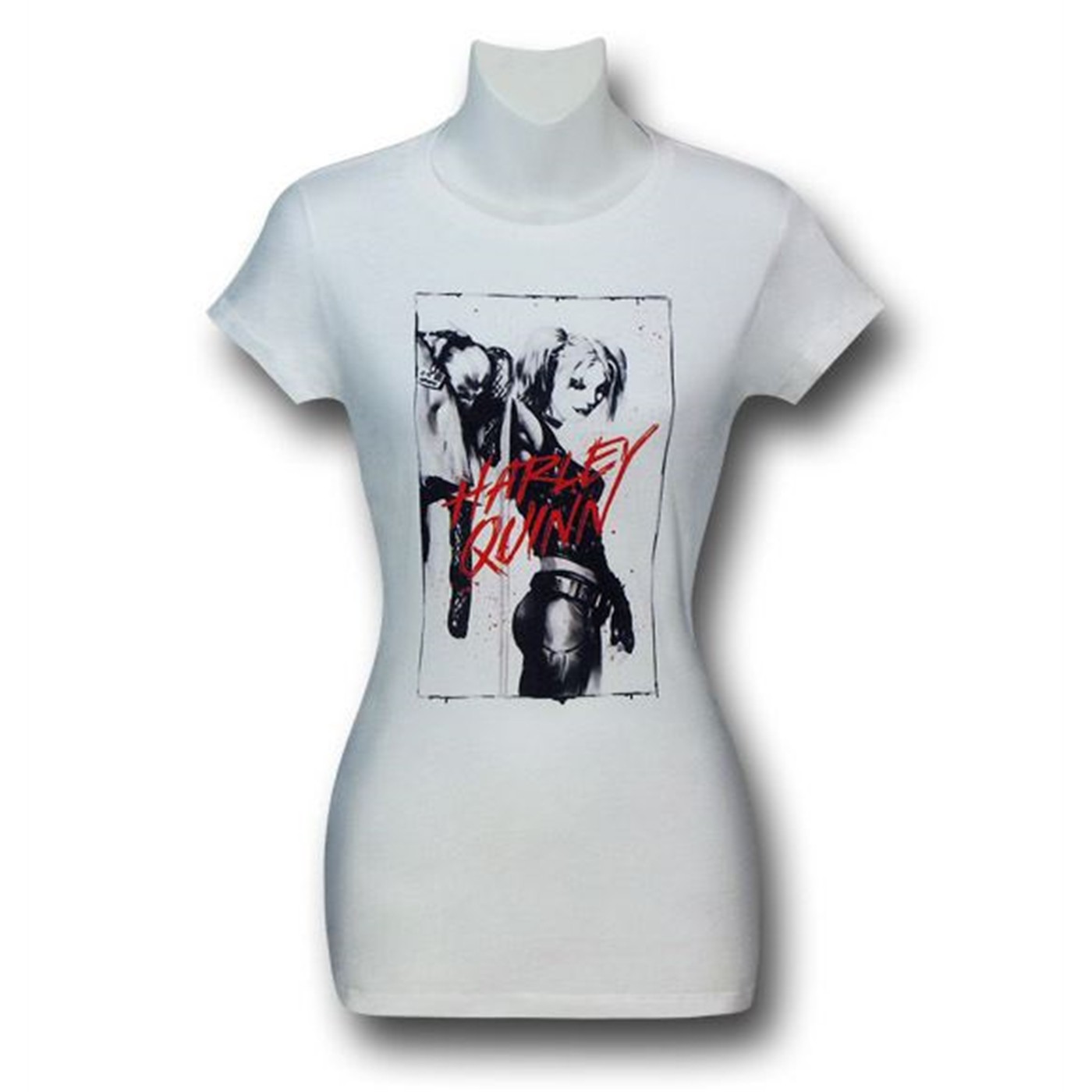 Harley Quinn Inked Women's T-Shirt, White