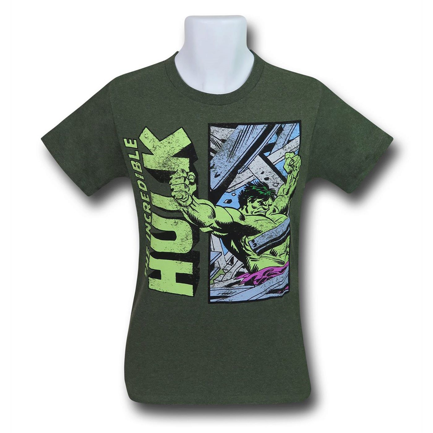 Hulk American Smash Men's T-Shirt, Green