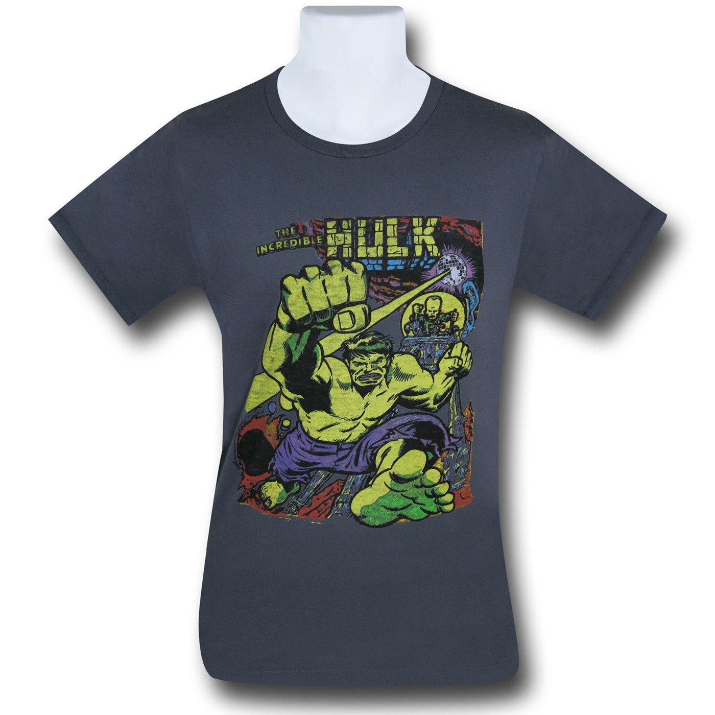 Hulk Beat It Junk Food T-Shirt, Grey