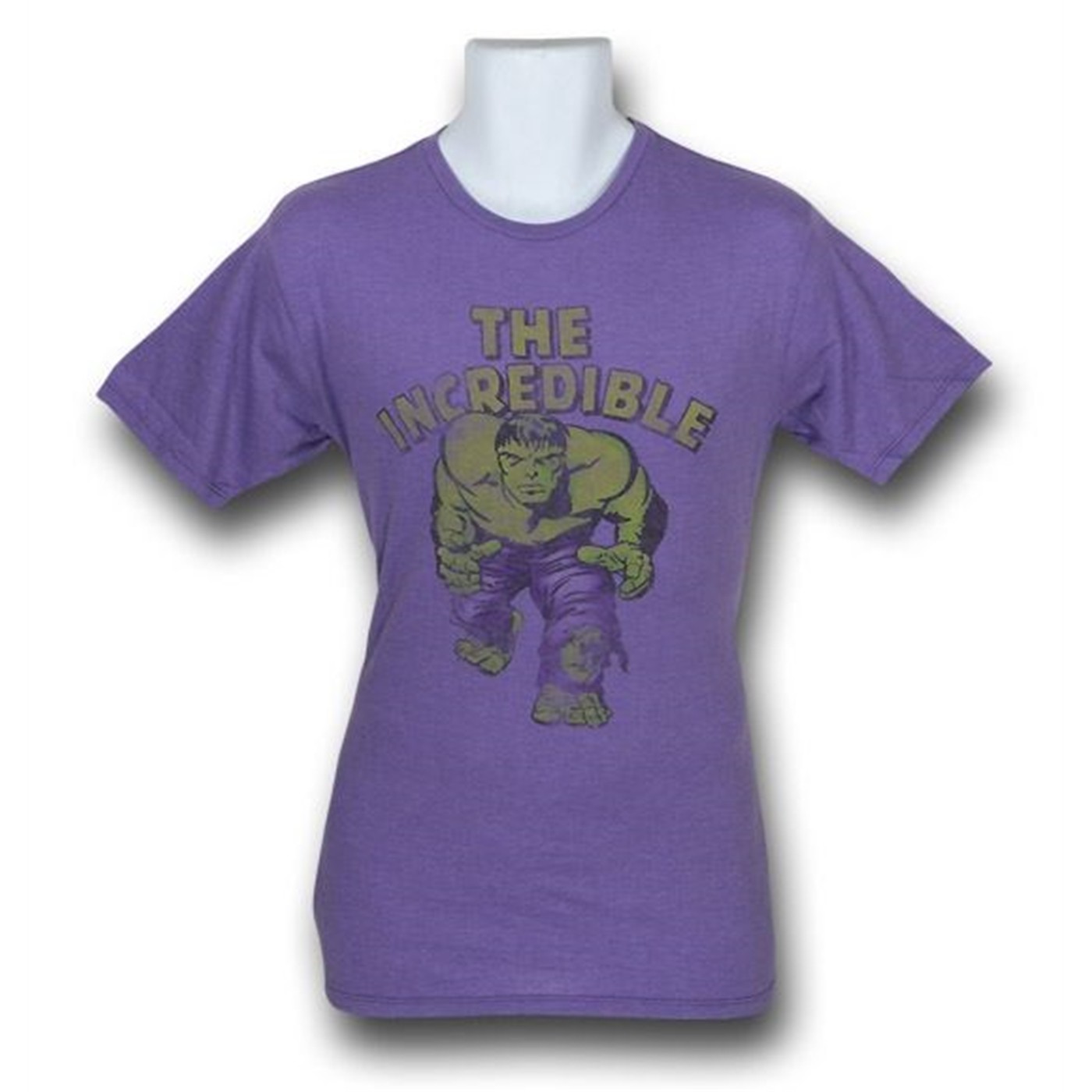 Hulk Red Decco Distressed Purple T-Shirt, Purple