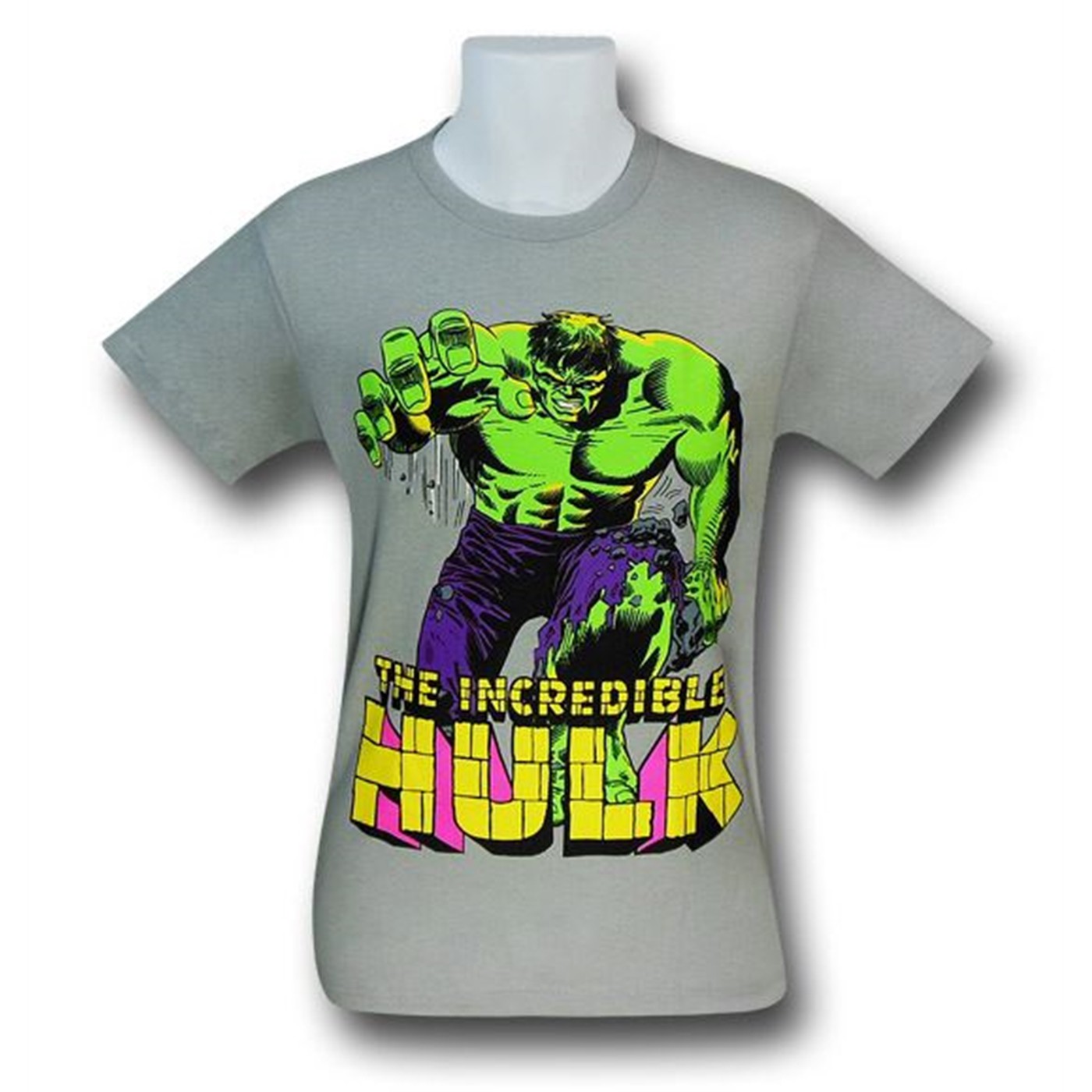 Hulk Dripping Rubble Grey T-Shirt, Grey