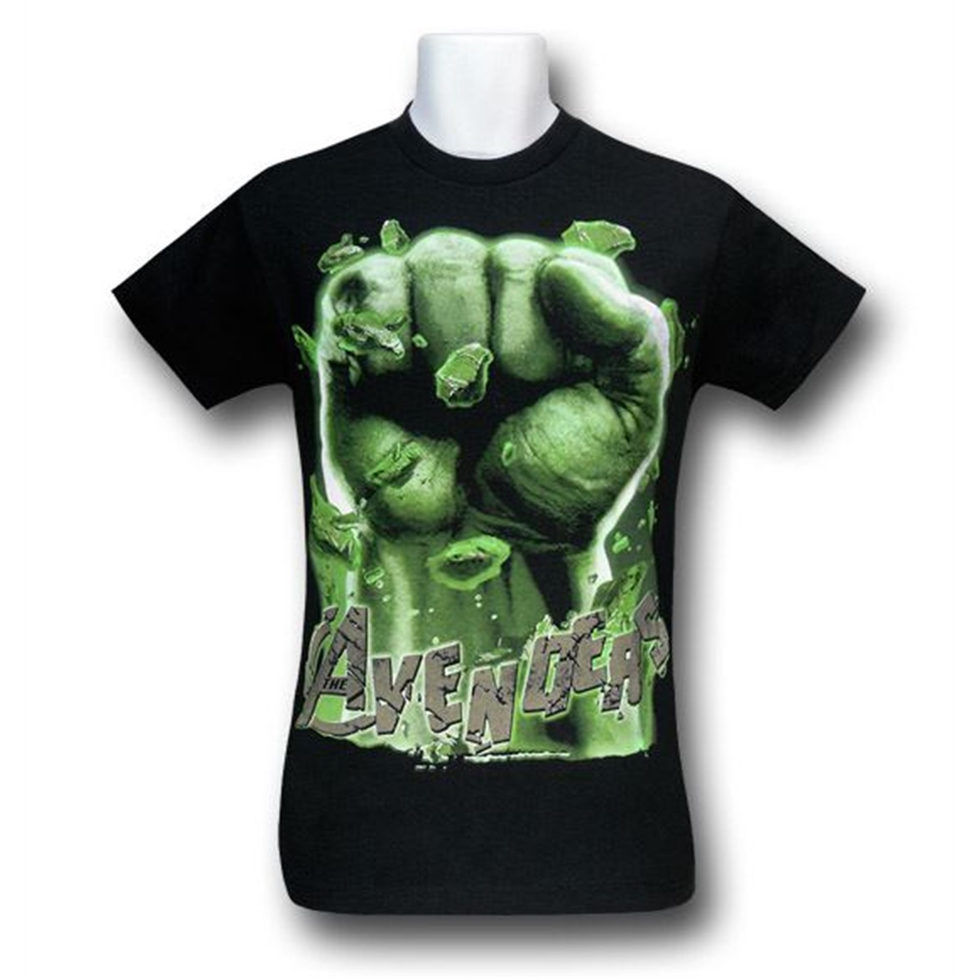 Incredible Hulk Fist Avengers Movie T-Shirt, Black