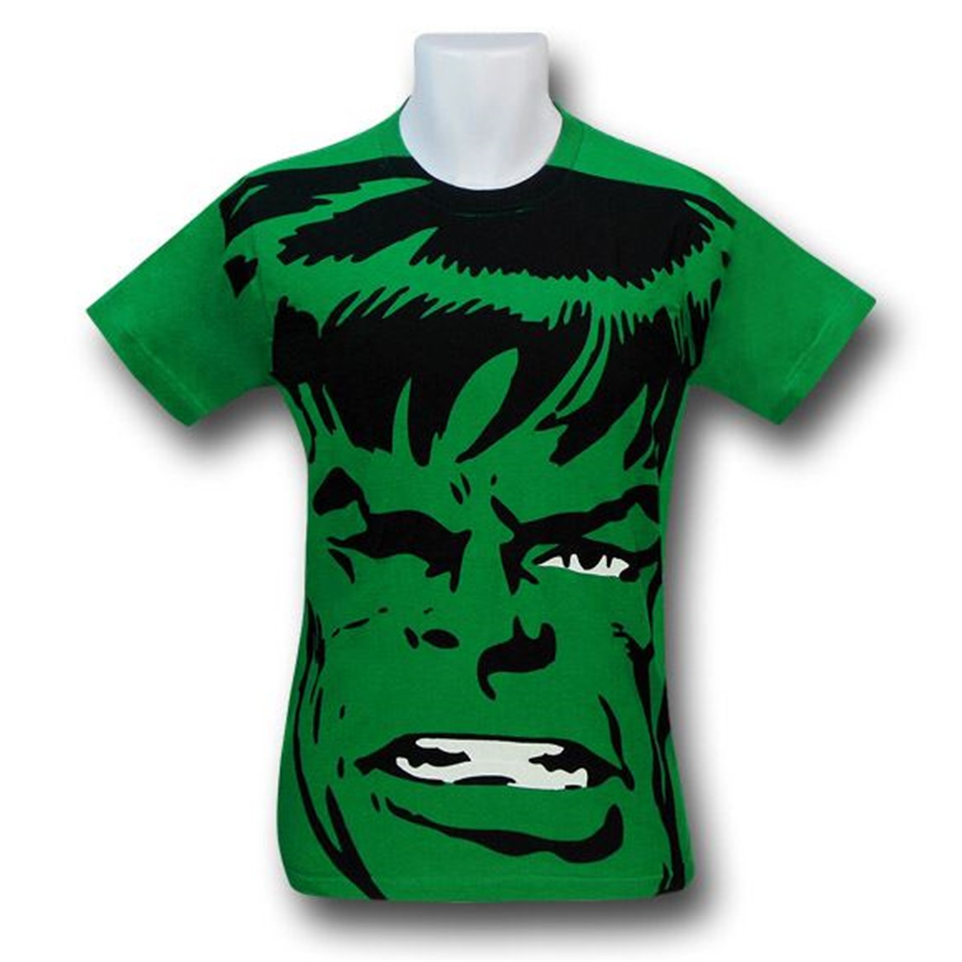 Hulk Giant Face 30 Single T-Shirt, Green