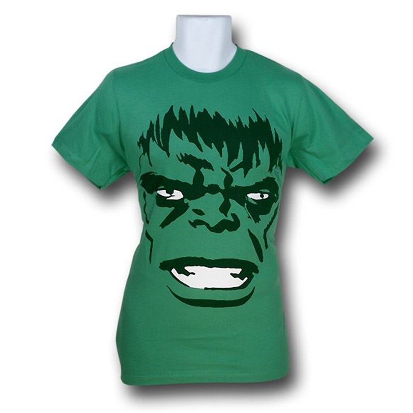 Hulk Green Close Up T-Shirt (30 Single) T-Shirt, Green